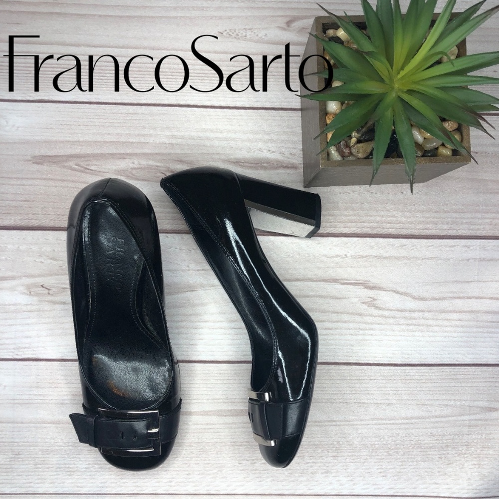 Franco Sarto Heels with buckle 6.5